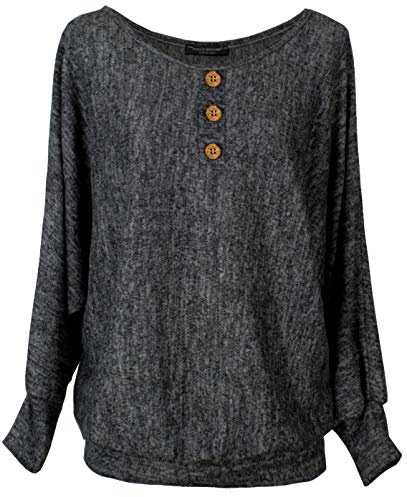 Emma & Giovanni – pullover/tröja knuten krage Loose Fit (Made in Italy) – dam