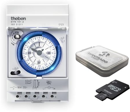 Theben Kit 1610011 SYN 161 d Horloge programmable analogique + microSD