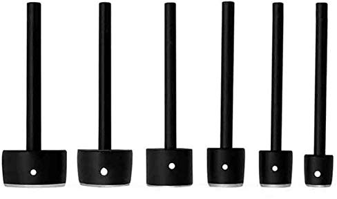 Cobeky Lot de 6 emporte-pièces demi-ronds pour ceinture en cuir 15,20,25,30,35,40 mm