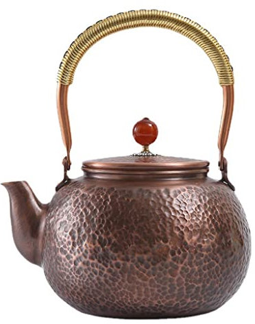 Electric Kettle 1.5 Liter Hammer Pattern Copper Pot Office Hospitality Tea Kettle Chinese Gift Kettle Tea Kettle