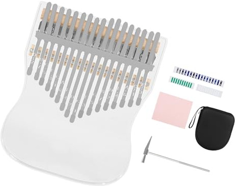 Tragbares, Transparentes Acryl-Kalimba-Daumenklavier Mit 17 Tasten Für Anfänger Und Stimmhammer Kalimba Musikinstrument