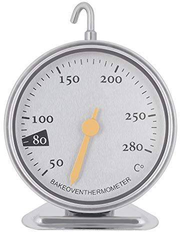 Large Dial Oven Thermometer for Gas & Electric Oven, Instant Read Stainless Steel Kitchen Cooking Thermometer, 50℃ to 280℃