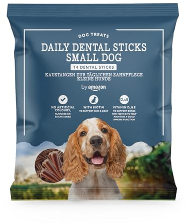by Amazon - Kaustangen zur Täglichen Zahnpflege - Kleine Hunde, 220g
