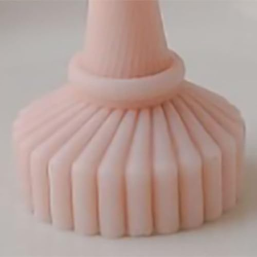 Dekaim Vela perfumada con forma de tulipán, regalo para el hogar, dormitorio, boda, color carne (rosa)