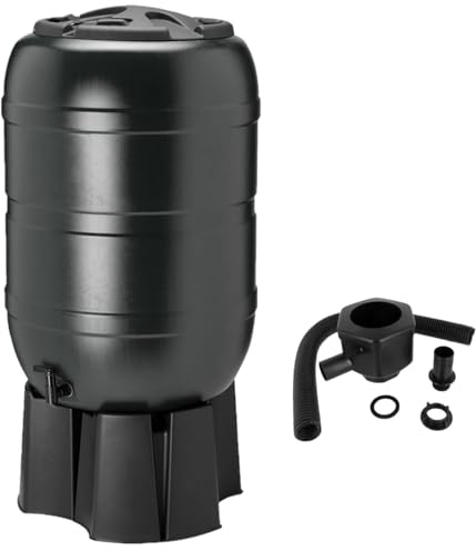 Large 210L Water Butt Kit | Including Stand Tap Lockable Lid and Diverter Kit | Ideal Waterbutt For Your Garden | Made In Great Britain
