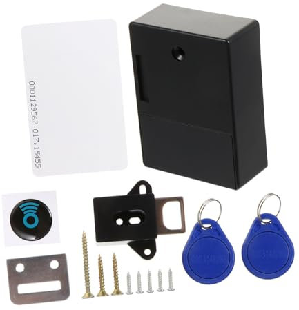 Hoement Elektronisches Sensorschloss Für Schränke Möbelschloss Mit Rfid-funktion Versteckte Installation Ohne Bohren Kabellose Entriegelung Für Home-office Und