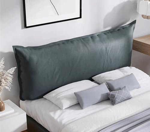 MGEMJMJ Großes Gepolstertes Kopfteilkissen, Rückenlehnenkissen, Schlafzimmer-kopfteil, Wandkissen, Lendenpolster, Bett, Abnehmbares Kopfteil(Size:No headboard 70.8/180cm,Color:E)