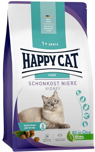 Happy Cat - Care Schonkost Niere M - nierenschonendes Trockenfutter für Katzen & Kater 4 kg