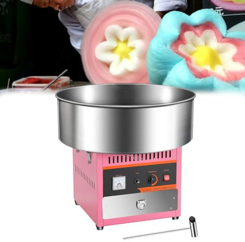RayGenius 980 Watt Commercial Cotton Candy Maker, Electric DIY Cotton Candy Machine, Cotton Candy Maker for Festivals and Weddings