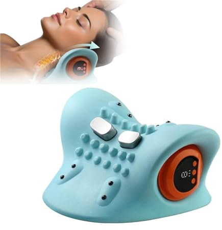YYGJYGOO Hugterra Massagegerät - Nacken-Relaxer-Stretcher Mit 26-Grad-Winkel, Beheiztes Nacken- Und Schulter-Relaxer, Bestes Modell 2024