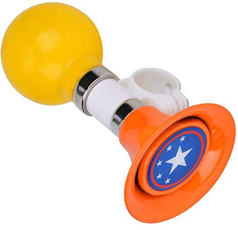 Fahrradklingel, Einfache Installation, Fahrradzubehör, Gummi, Laute -Fahrradhupe für Durchmesser Unter 22,2 Mm für Roller für Fahrräder (Orange)