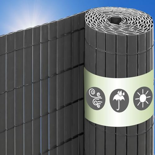 UrFence 100x300 Frangivista Balcone Ringhiera - Canniccio PVC - Oscurante Recinzione Giardino - Frangivento da Esterno - Frangivista per Recinzione Giardino Recinzione di Plastica Separatore Terrazzo