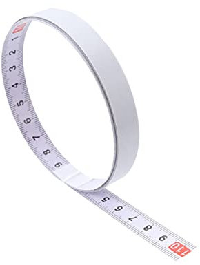 SEWACC 2m Steel Miter Track Tape Measure Self Adhesive Metric Scale Ruler Miter Scale Woodworking Ruler Carpenters Tools