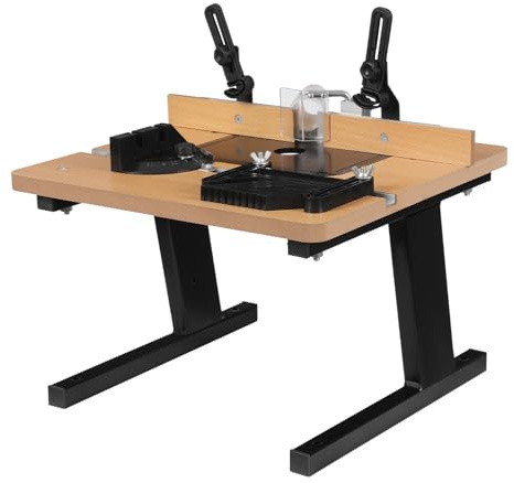 MDF Router Table Rectangular Desktop Woodworking Router Table,Applied to Wood Trimming, Furniture Processing,Home, Personal DIY or Carving Workstation Black