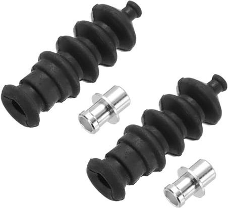 sourcing map 2 Stück 37 mm wasserdichte Schubstange Gummidichtung Faltenbalg mit Aluminiumhalterung für ferngesteuertes Boot, bürstenloses Elektroboot, Auto