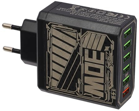 Steckdosenadapter,Mehrfachsteckdose Mit USB | 6 Ports QC3.0 USB Steckdosenleiste Mit Überspannungsschutz Für Tablet Reisen Männer Frauen
