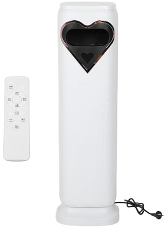 Eminchu Ventilatore A Torre per Camera da Letto, Caldo Naturale Oscillazione A 120° Timer da 12 Ore Ventilatori a Piantana Senza Pale Touch e Telecomando Ventilatore da Pavimento