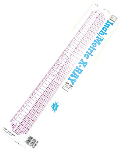 Hand B95 Flexibles Grader-Lineal – 45 cm – metrisch und imperial