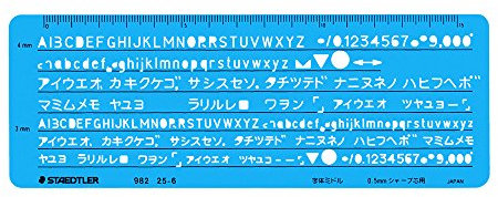 The alphanumeric ruler (japan import)