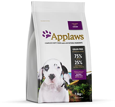 Applaws Natural Grain Free Dry Dog Food Lamm Geschmack für kleine und mittlere erwachsene Hunde 1 x 7,5 kg Beutel