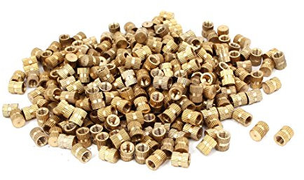 Aexit M6 x 10 mm 8.3 mm OD Inserto roscado de latón Embutido Tuerca moleteada de pulgar 500PCS (cc65d4db9243449652c2cbab10da5567)