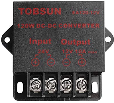 HOMELYLIFE DC 24V to DC 12V 10A 120W Step-Down Buck Converter Voltage Regulator Reducer – Stable, Efficient & Powerful Conversion for Automotive, Industrial & DIY Electronic Projects