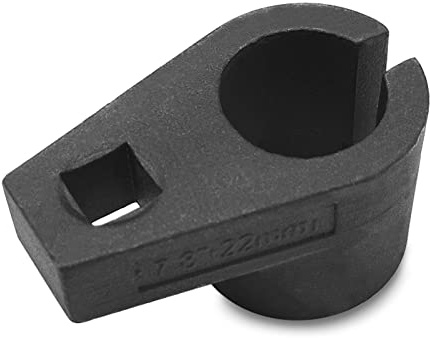 Offset Oxygen Sensor Socket, 3/8-Inch Drive, 7/8-Inch (22mm), Wire Gate Accesses Sensor from Side, Preventing Damage to Wires, Universal for Most Cars