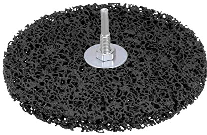 sourcing map Paint Stripping Disc Drill Attachment 6 x 1/2 with 1/4 Shaft Strip Clean Discs for Rotary Tool Clean and Remove Paint Coating Rust, Black