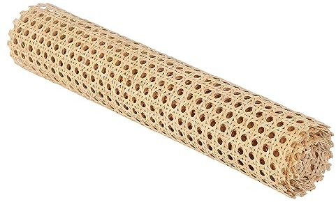 Linsition Sangle Cannage Rotin Rouleau Cannage | Rotin Naturel pour Projets Cannage, Tube en Maille Ouverte Tissé pour Meubles, Chaises, Armoires
