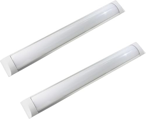 Jandei - Pack x 2 Pantalla LED 90 cm 27W y 2500 LM Luz Color Blanco Neutro 4200k Sustituye Fluorescente Led Tradicional, Ideal Cocina, Garaje