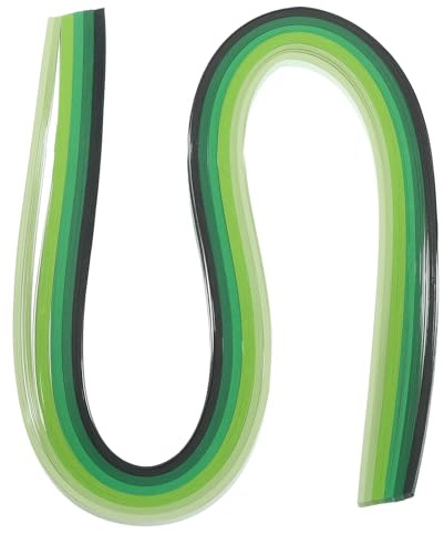 PATIKIL 120pz Strisce di Carta per Quilling 3/16 (5 mm) 21 Striscia di Quilling di Carta Origami per Arte Fai-Da-Te Natale Artigianale, Verde