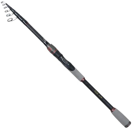 Teleskop-Angelrute,Angelrute Teleskopisch | Ausziehbare Angelrute für den Außenbereich | Leichte Reise-Angelrute aus Carbon zum Fangen großer Fische, Süßwasser und Bootsangeln