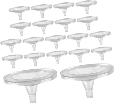 MERRYHAPY Soportes para Bolas De Cristal 20 Piezas para Decoración De Fuentes y Peceras, Base Plástica De 4 Cm De Diámetro, Soporte Resistente y Portátil para Exhibición De Esferas Decorativas