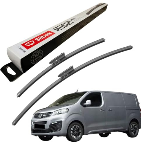 Silbak Windscreen Wipers, fits for VAUXHALL VIVARO (06/2019 ONWARDS) Front Wiper Blades, 650mm/480mm