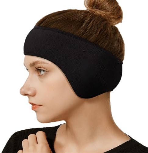 HPONEZJ Ohrenwärmer Stirnband Winter Sport Ohrenschutz Kopfband Verstellbar Elastisch Ohrenschützer Damen Herren Ohrwärmer Gefüttert Winddicht Earmuff Headband für Joggen Laufen Fahrrad