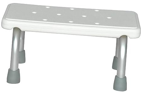 Badezimmer-Duschsitz mit rutschfester Oberfläche für ältere Menschen und Behinderte, Aluminiumlegierung, Fußhocker zum Schuhwechsel und WC, rutschfester Badewannensitz für Sicherheit und Komfort