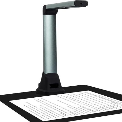 Savornest Portable Document Camera: Multilingual OCR Document Scanner HD A4 Portable Scanner for Online Teaching and Students, Distance Learning, Only for Windows