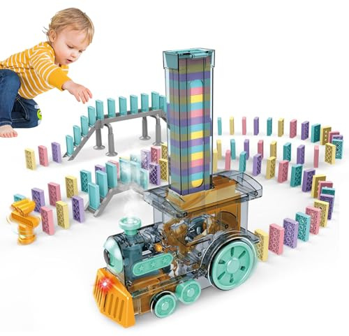 Kakel Tåg Leksak, Kakel Tåg Leksak Creative STEM Toys Ljudljus