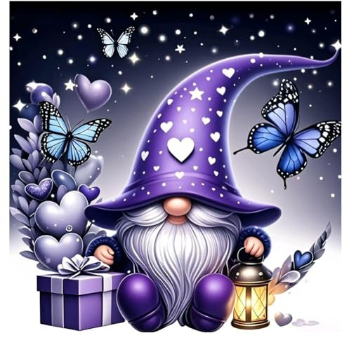 hill froeistung 5D Gnome Diamond Art Painting Kits for Adults