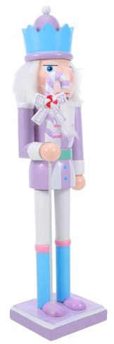 OUNONA Figurine Casse-Noisette Bois Soldat De Noël De Décoration Festive pour Table Étagère Ou Cheminée