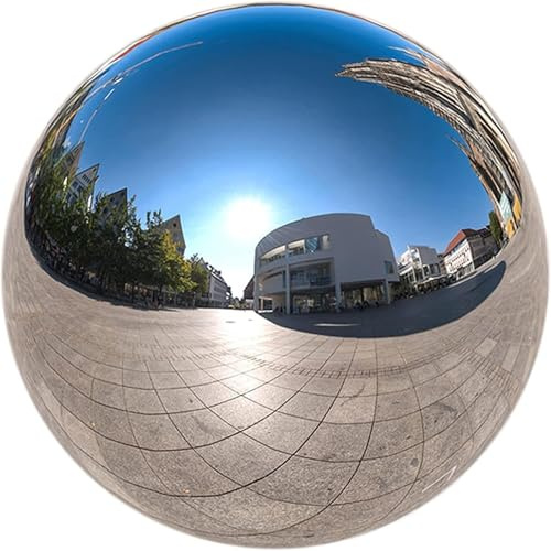 SFERA A SPECCHIO Sfera Gonfiabile IN ARGENTO SPECCHIO PALLONE IN PVC PROFESSIONALE 0,6 m