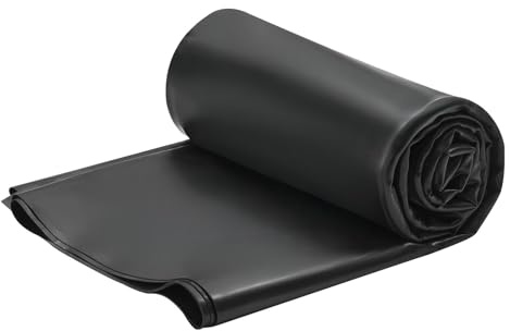 VEVOR Rouleau de toiture, 4,572 x 4,572 m, membrane de sous-couche de toiture, en caoutchouc EPDM de 1,14 mm, résistant aux intempéries et températures extrêmes, pour camping-cars, toits et étangs