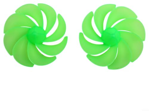 Honseadek Mini Wind Turbine Blades 8 Leaves Motor Accessories 12cm Diameter 2mm Shaft PP Plastic Windmill Generator Parts DIY Educational Wind Energy Kit 2pcs
