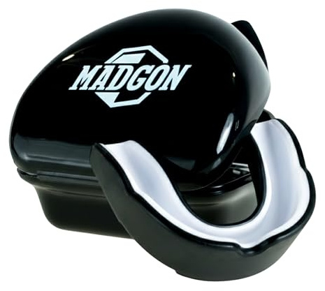 MADGON Kinder Mundschutz – Zahnschutz für Boxen, Kickboxen, MMA & Kampfsport – Beißschutz für Jungen & Mädchen mit Aufbewahrungsbox