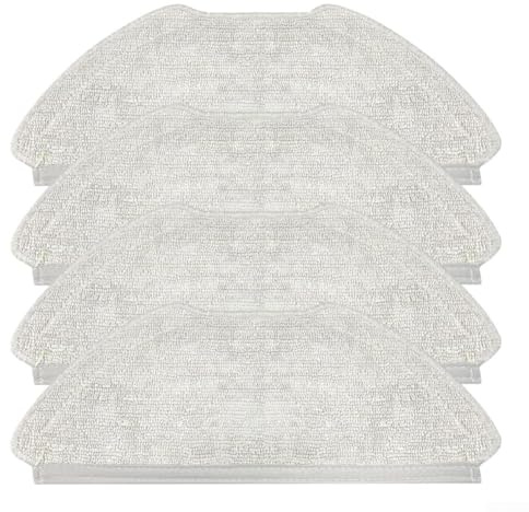 Microfiber Mop Cloths Compatible with For AIRROBO For T20/For T20+ 4 Pack or 10 Pack for Easy Maintenance (4 PACK)