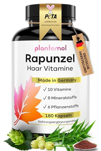 Haar Vitamine - vegane Haut Haare Nägel Kapseln - 3-Monatsvorrat RAPUNZEL
