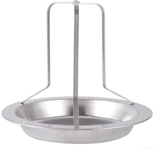 Floweringbeter Grille de cuisson pliable portable en acier inoxydable pour rôtir la viande de poulet sur flamme nue ou chaleur du four intérieur (taille L)