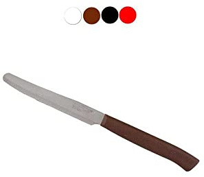 Marob Maroi Lot de 6 couteaux de table avec manche rouge