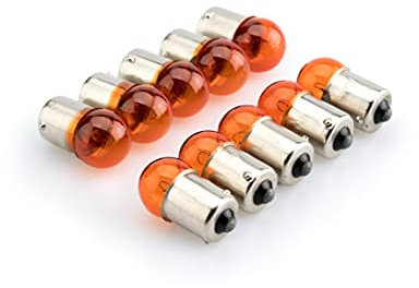 Puig Caja De 10 Bombilla Interm.Racing 12v/10w Naranja. Ref.4049t