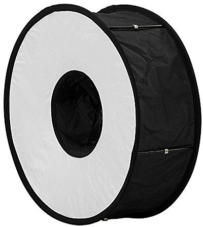 Ringbox Flash Softbox from Fotodiox - Quick Collapsing 45cm Round Flash Diffusion Adapter for Canon, Nikon Flashes etc.